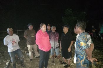 Donggala bersihkan sisa lumpur di Banawa usai hujan deras