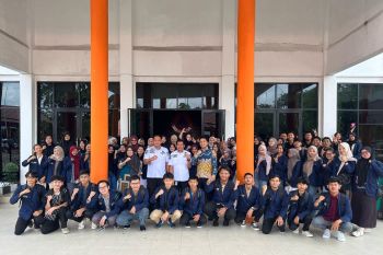 Mahasiswa UMPR kuliah lapangan di BPBD Palangka Raya