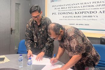 PLN UP3 Lahat dukung operasional pabrik biji kopi di Pagaralam