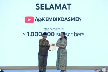 Kemendikdasmen raih Gold Play Button YouTube