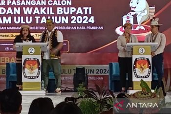 Debat cabup-cawabup PSU Pilkada Mahakam Ulu  hanya diikuti dua pasangan