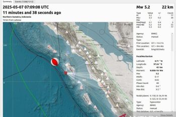 BMKG: Gempa M5,4 di Nias siang ini dari zona megathrust Mentawai