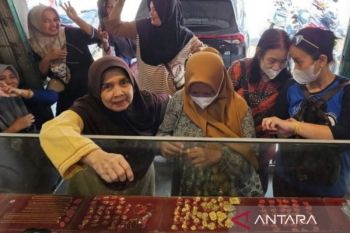 Harga emas perhiasan di Palembang Rp10.600.000 per suku