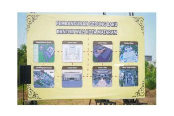 75 persen material Kantor Wali Kota Mataram pakai bahan lokal