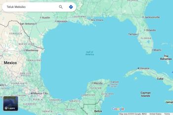 Google digugat usai ganti nama Teluk Meksiko di Google Maps