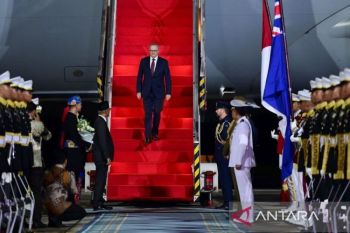Tiba di Indonesia, PM Australia Anthony Albanese diterima Presiden di Istana pada Kamis