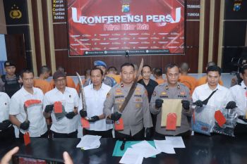 Polres Blitar Kota tangkap 13 tersangka dalam Operasi Pekat Semeru