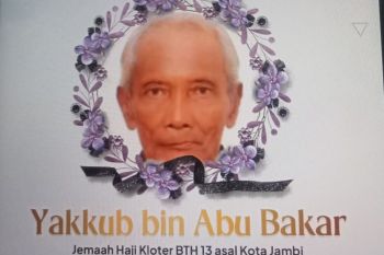 JCH Kloter 13 asal pengiriman Kota Jambi meninggal dunia