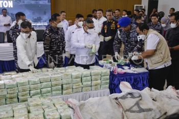Pemusnahan 2,061 ton sabu-sabu dan kokain di Batam
