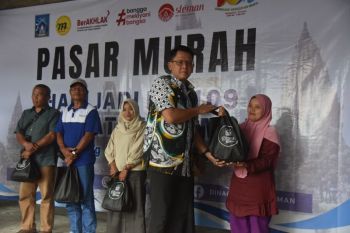 Pemkab Sleman gelar pasar murah bantu ringankan beban ekonomi masyarakat