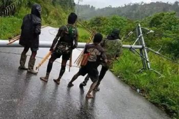Saat Patroli Polres Dogiai diserang KKB di kawasan Kali Tuka