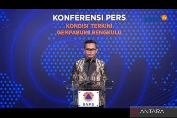 BNPB diminta tangani dampak gempa magnitudo 6,3 di Bengkulu