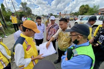 BPJN Kalsel petakan utilitas jalan Nasional di Bundaran Bungur