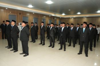 Kanwil Kemenkum Sumsel hadiri pelantikan pejabat di lingkungan Kanwil Ditjenpas Sumsel