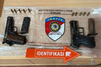 Terungkap, Dua pucuk senjata api dari kasus penembakan anggota polisi di Aceh Utara