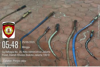 Polres Jakpus tangkap 12 remaja membawa celurit&nbsp;