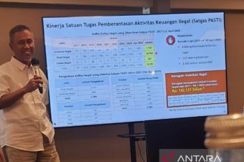 Satgas Pasti terus berupaya cegah dan tangani pengelolaan keuangan ilegal