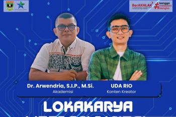 Disiarkan Live di YouTube Kominfotik Sumbar, Lokakarya Literasi Digital Hadirkan Uda Rio