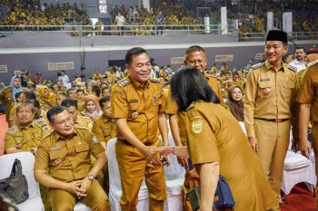 Bupati Muba HM Toha hadiri Dialog dan Peluncuran Koperasi Merah Putih di PSCC Palembang