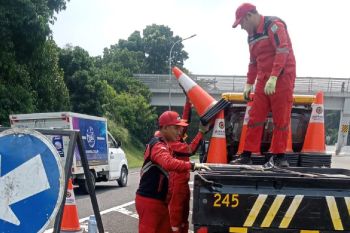 Lalu lintas Tol Jagorawi arah Puncak diberlakukan contraflow