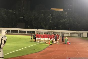 Timnas Indonesia mulai latihan perdana di Stadion Madya GBK Jakarta