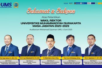 UMS akan lantik lima rektor untuk bersiap menuju kampus bereputasi dunia