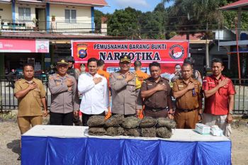 Polres Pasaman gagalkan peredaran 135,7 Kg Narkoba lima bulan terakhir