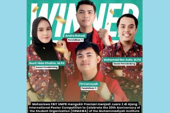 Mahasiswa FBIT UMPR  raih juara 3 kompetisi poster internasional