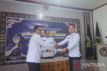 Serah terima jabatan kepala Lapas Kelas III Alahan Panjang