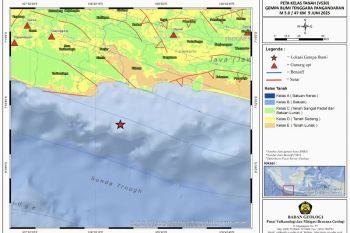 Begini paparan Badan Geologi soal gempa 5,0 magnitudo di Pangandaran