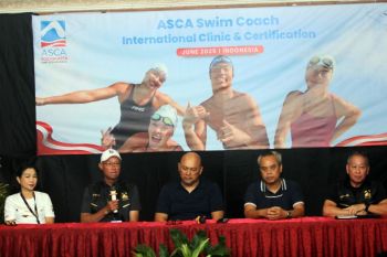 ASCA menggelar sertifikasi pelatih renang internasional di Yogyakarta