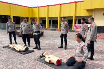 Polda Sulteng tingkatkan kemampuan pertolongan pertama personel