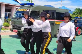 Ditjenpas-Sulteng gandeng Brimob simulasi pemindahan narapidana