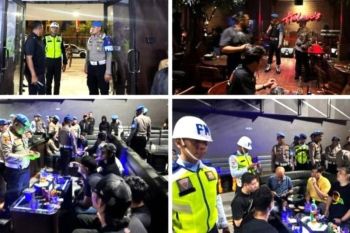 Tim Gabungan razia THM di Makassar sasar anggota TNI/Polri