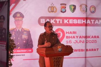 Polda Sulbar berikan pelayanan kesehatan gratis kepada 3.462 warga