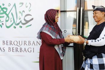 TRADISI NGEJOT IDUL ADHA DILESTARIKAN LDII