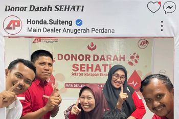 AP peduli: Donor darah SEHATI, wujud kepedulian honda Sulteng untuk sesama