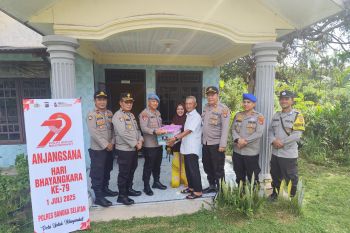 Kapolres Bangka Selatan anjangsana ke purnawirawan Polri wujud penghormatan dan penghargaan