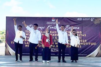 KPU Barut dan paslon komitmen wujudkan PSU bersih dan tolak politik uang