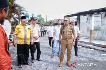 Bupati Meranti minta Dinas PUPR koordinasi dengan Kemenag untuk bangun kembali MDA yang terbakar
