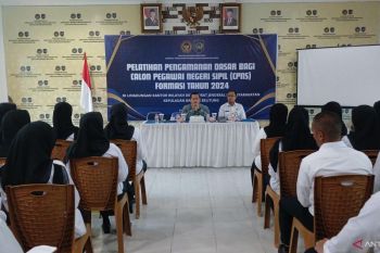Kepala Stasiun Bakamla Babel beri pembekalan CPNS Kanwil Ditjen Pemasyarakatan