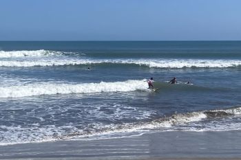 Seratusan peselancar berkompetisi untuk rawat ciri khas Pantai Kuta