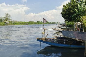 Waduh, Sungai Ciujung dan tambak warga di Serang tercemar limbah pabrik