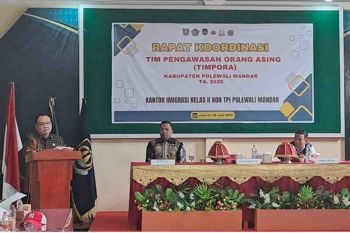 Imigrasi Polman rakor Timpora untuk pengawasan orang asing