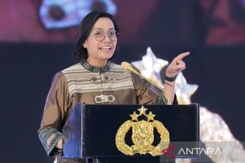 Menkeu Sri Mulyani ajak Polri kawal kesehatan APBN