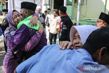 Antusias keluarga sambut pulangnya jamaah haji dari Tanah Suci