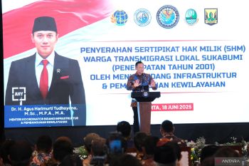 Apresiasi Kementerian ATR, Menko AHY: Tanpa kepastian tanah tak akan ada pembangunan
