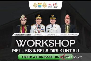 Dinas Kebudayaan Palembang gelar pelatihan melukis bagi pelajar dan masyarakat umum di Museum SMB