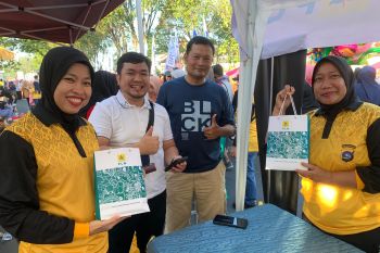 PLN UP3 Padang meriahkan pemecahan rekor MURI 1.000 kg rendang bersama 1.000 Bhayangkari di CFD Kota Padang