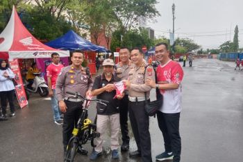 Masyarakat Hadiri CFD Polres Tarakan Dalam Rangka Hari Bhayangkara Ke-79